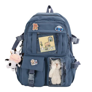 Harajuku Girls' School Backpack Oxford Waterproof