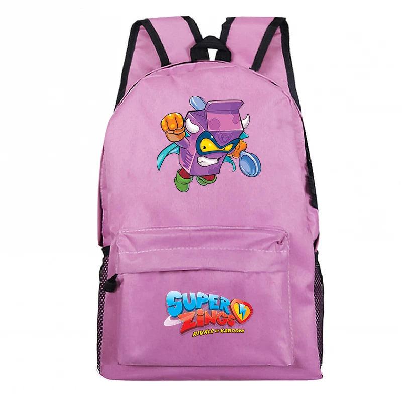 Hot Students Cartoon Game Zings Backpack Teens Superzings Bookbag Unisex Anime