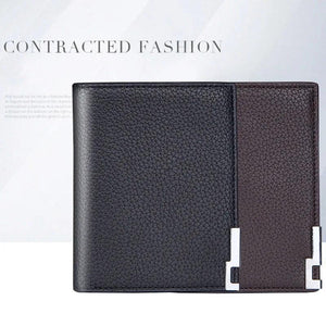 Youth Men Wallet Short Ultra-thin Pu Leather Money Coins Pack Purse