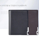 Youth Men Wallet Short Ultra-thin Pu Leather Money Coins Pack Purse