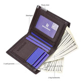 Youth Men Wallet Short Ultra-thin Pu Leather Money Coins Pack Purse