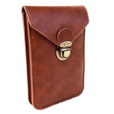 Men's PU Waterproof Waist Bag Double Lock Wallet