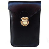 Men's PU Waterproof Waist Bag Double Lock Wallet