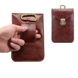 Men's PU Waterproof Waist Bag Double Lock Wallet