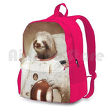 Astronaut Sloth Outdoor Hiking Backpack Sports Bag