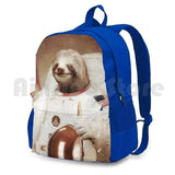 Astronaut Sloth Outdoor Hiking Backpack Sports Bag