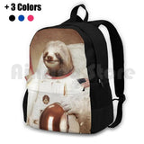 Astronaut Sloth Outdoor Hiking Backpack Sports Bag