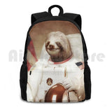 Astronaut Sloth Outdoor Hiking Backpack Sports Bag