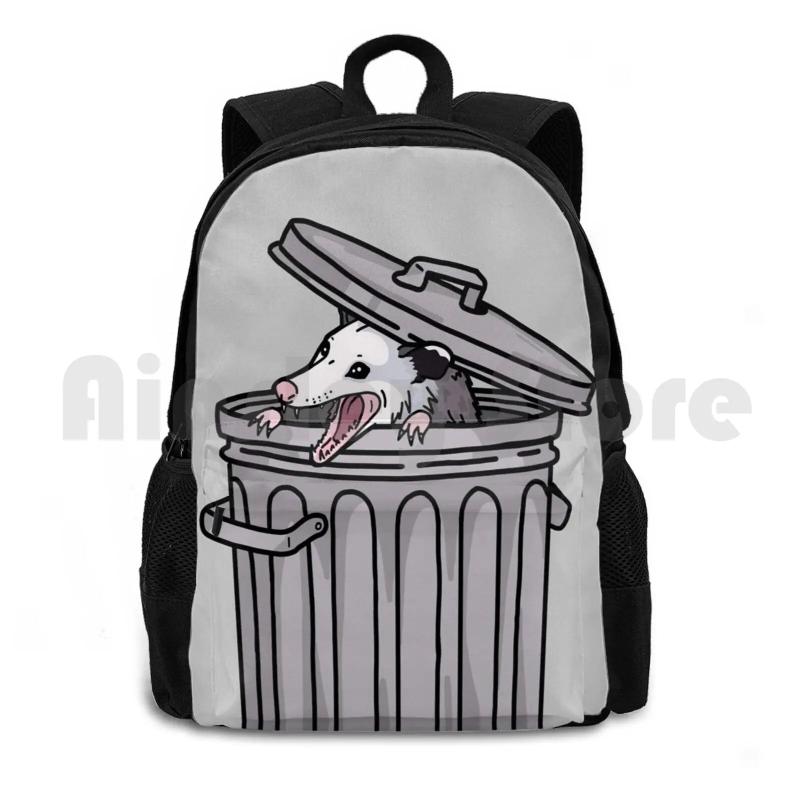 Opossum Trash Cat Outdoor Hiking Backpack