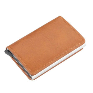 RFID Safe Smart Wallet Anti-theft Holder Small PU Leather Purse
