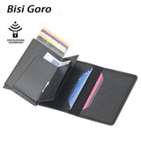 RFID Safe Smart Wallet Anti-theft Holder Small PU Leather Purse