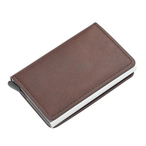 RFID Safe Smart Wallet Anti-theft Holder Small PU Leather Purse