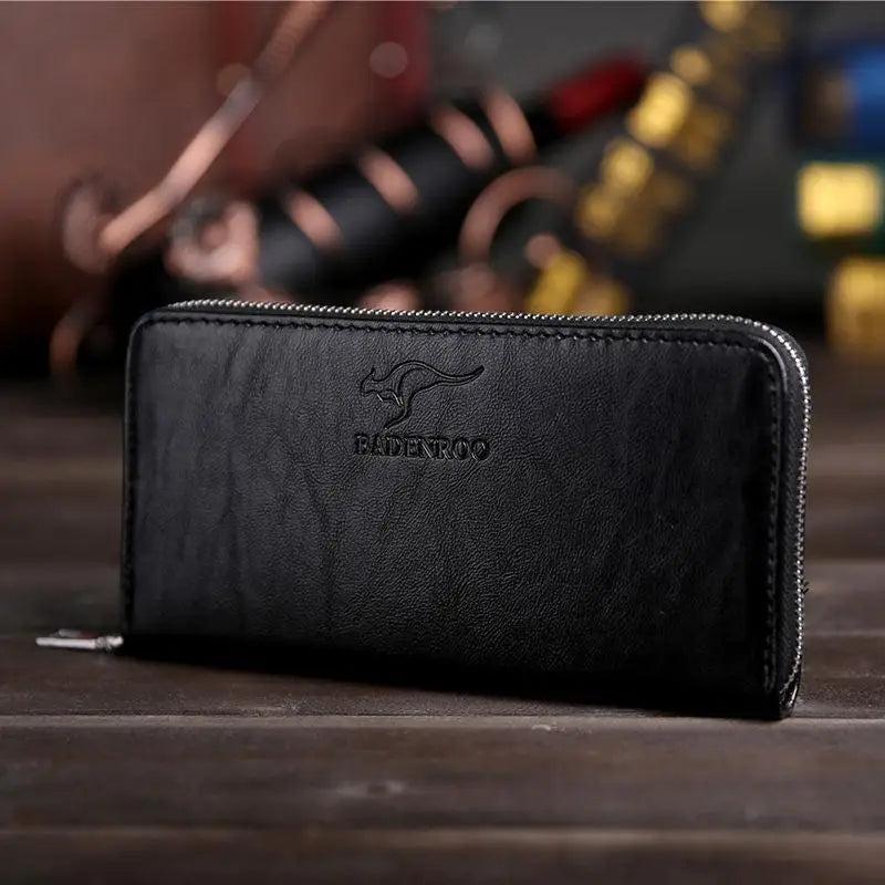 Famous Man Clutch Wallets Male Billfold Money Purse Portfel