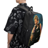 Johnny And Hallyday Mort 17 Inch Shoulder Backpack