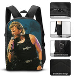Johnny And Hallyday Mort 17 Inch Shoulder Backpack