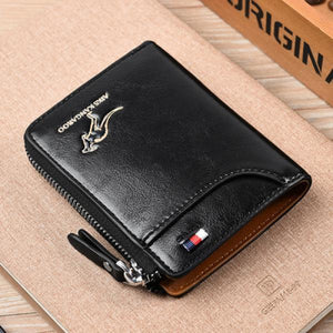 Vintage Business Kangaroo Credit Card Holder Case Anti-Theft Clutch Wallet