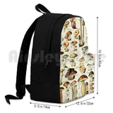 Vintage French Mushroom Chart Adolphe Millot Outdoor Hiking Backpack