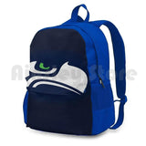 Seattle Seahawks Retro Outdoor Hiking Backpack