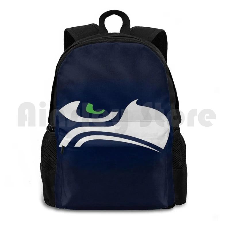 Seattle Seahawks Retro Outdoor Hiking Backpack