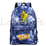 Anime Mikecrack Backpack for Kids Travel Bookbag School Bagpack