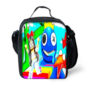 Rainbow Insulated Lunch Bag Large Capacity Portable Lunch Box