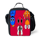 Rainbow Insulated Lunch Bag Large Capacity Portable Lunch Box