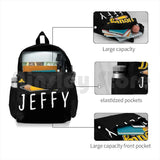 Jeffy Pencil Gift Funny School Outdoor Hiking Backpack Waterproof