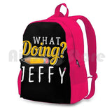 Jeffy Pencil Gift Funny School Outdoor Hiking Backpack Waterproof