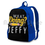Jeffy Pencil Gift Funny School Outdoor Hiking Backpack Waterproof