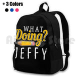 Jeffy Pencil Gift Funny School Outdoor Hiking Backpack Waterproof