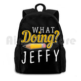 Jeffy Pencil Gift Funny School Outdoor Hiking Backpack Waterproof