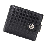 PU Men's Wallet Retro Leather Short Wallet Multi-Card Wallet Zipper Purse