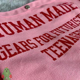 Pink Alphabet Canvas Tote Bag Couple Shoulder Messenger Bags