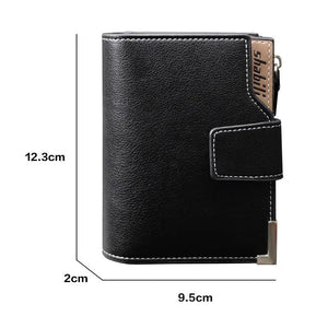 Soft Leather Men Wallets Purse Short Male Clutch Office Wallet Mens Money Bag