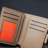 Soft Leather Men Wallets Purse Short Male Clutch Office Wallet Mens Money Bag
