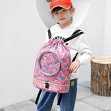 Kid Backpack Boys Girls Swimming Bag Waterproof Print Sports Bag