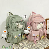 College Wind High School Bags Girls Backpack