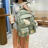 College Wind High School Bags Girls Backpack