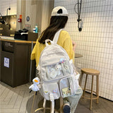 College Wind High School Bags Girls Backpack