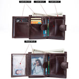 Oil Wax Leather Men's Wallet Card Holder Coin Purse Slim Wallets for Men