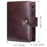 Oil Wax Leather Men's Wallet Card Holder Coin Purse Slim Wallets for Men