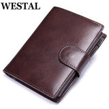 Oil Wax Leather Men's Wallet Card Holder Coin Purse Slim Wallets for Men