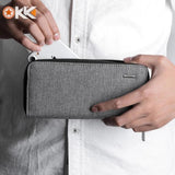 KAKA Men's Long Wallet Clutch Money Clip Coins Pocket Large Capacity