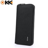 KAKA Men's Long Wallet Clutch Money Clip Coins Pocket Large Capacity