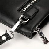 YUES KANGAROO Men Clutch Bag Large Capacity Soft Leather Envelope Wallet