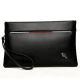 YUES KANGAROO Men Clutch Bag Large Capacity Soft Leather Envelope Wallet
