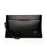 YUES KANGAROO Men Clutch Bag Large Capacity Soft Leather Envelope Wallet