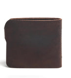Vintage Crazy Horse Leather Men's Wallet Retro Style Clutch Bag