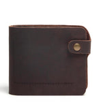 Vintage Crazy Horse Leather Men's Wallet Retro Style Clutch Bag