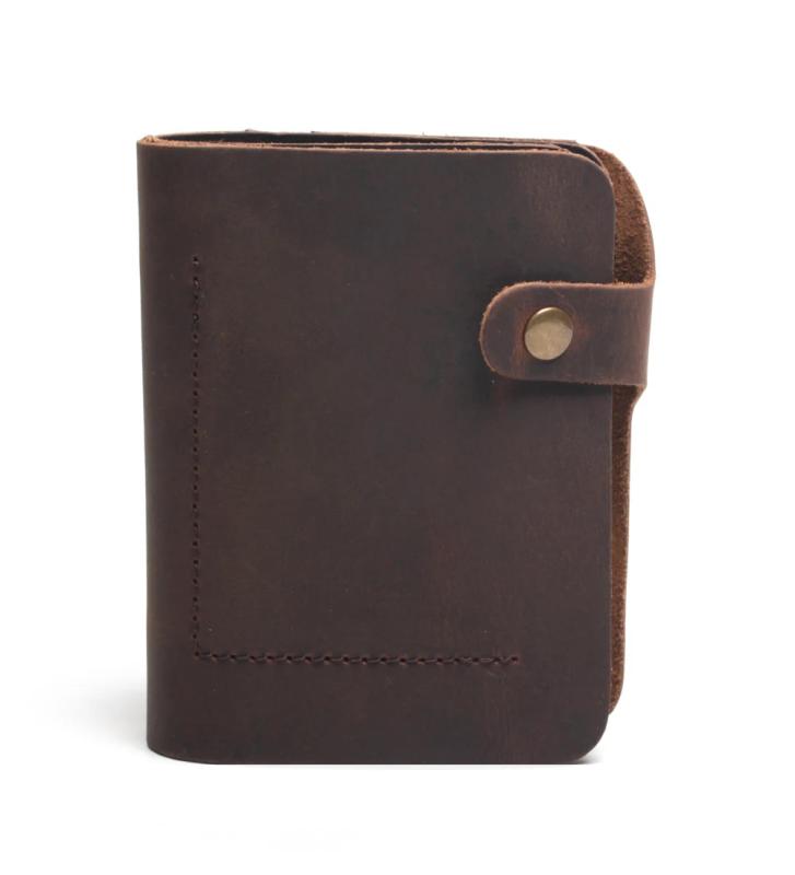 Vintage Crazy Horse Leather Men's Wallet Retro Style Clutch Bag